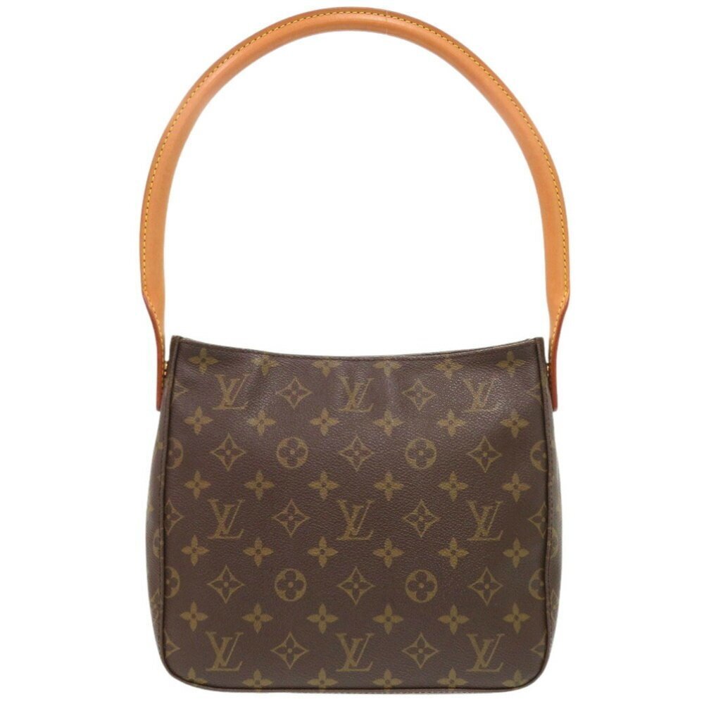 LOUIS VUITTON Authentic Brown Monogram Looping MM Shoulder Bag